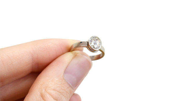 Verlovingsring roosgeslepen diamant
