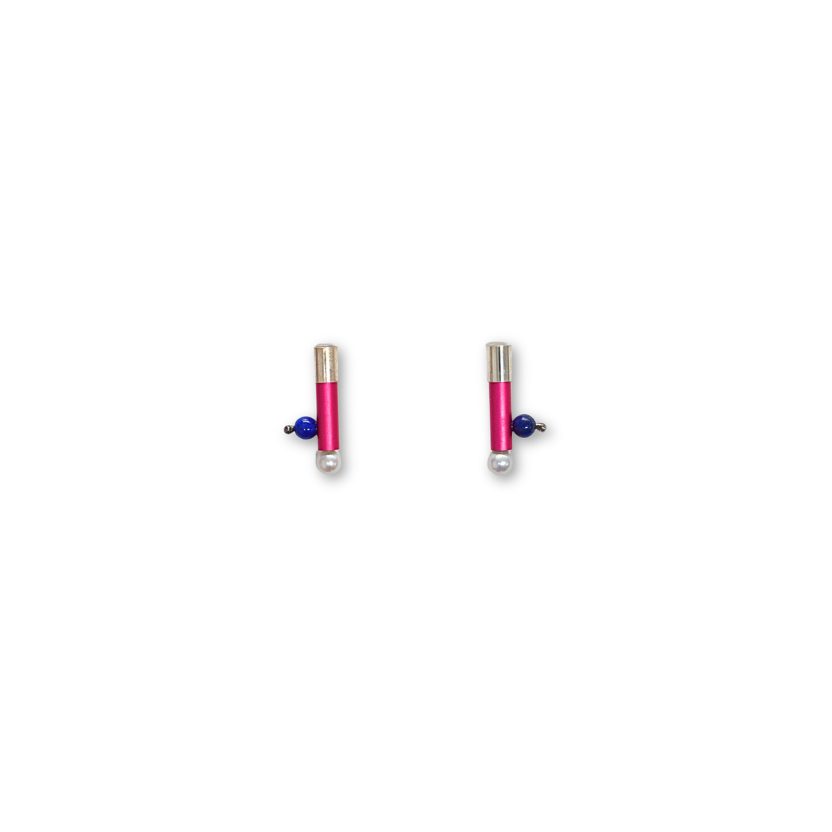 Staafje Roze - Lapis Lazulli - Parel