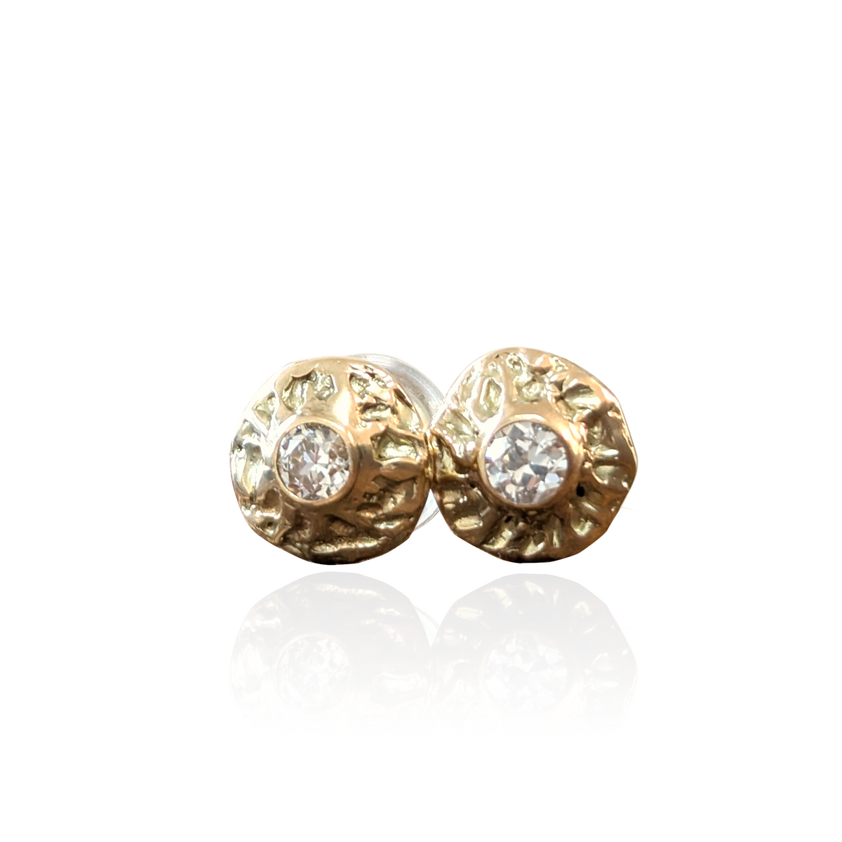 Diamant Oorbellen Organisch