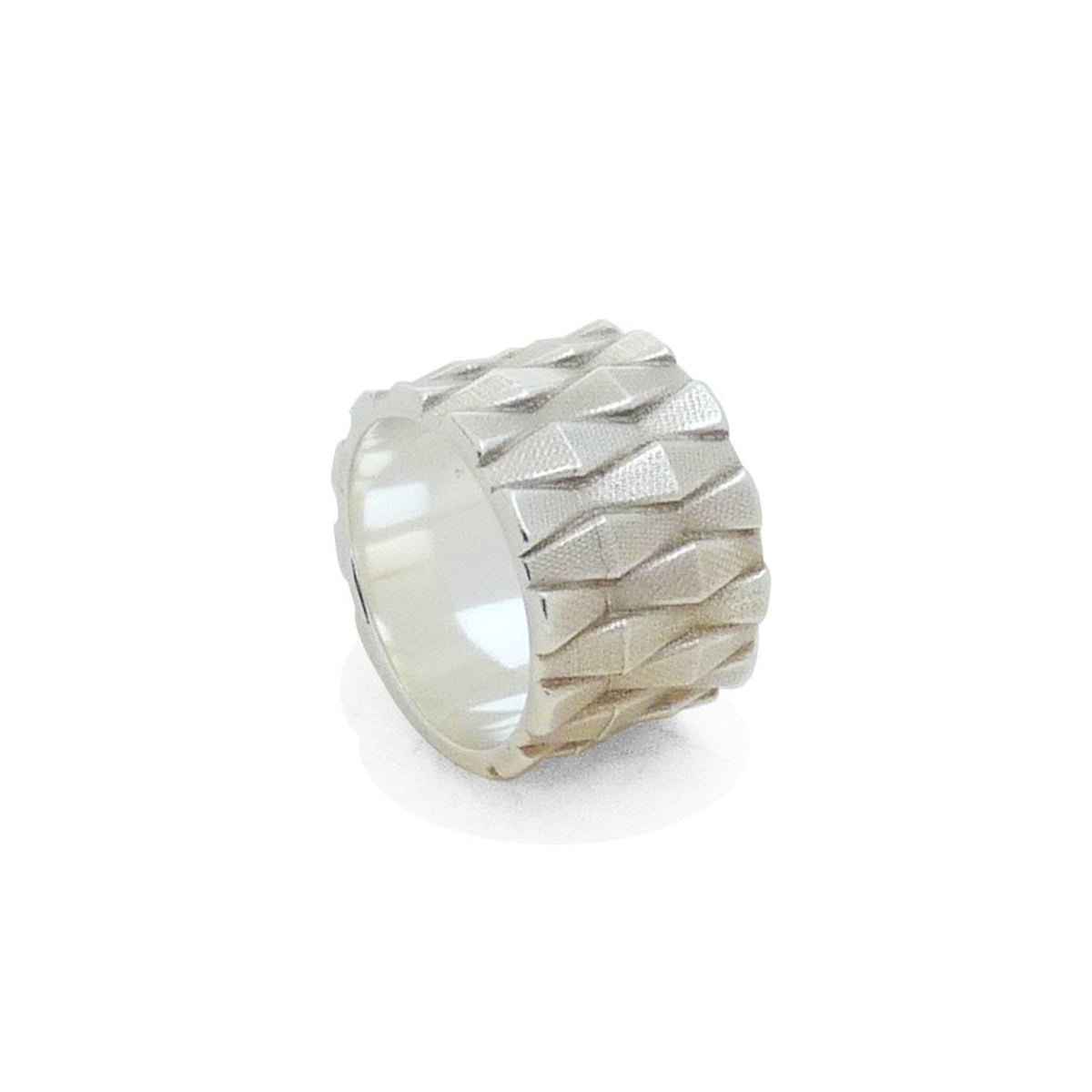 Wave Ring Large Zilver
