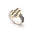Ring Staafjes en Diamant