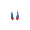 Stropdas Oorbel Donkerblauw -Rood