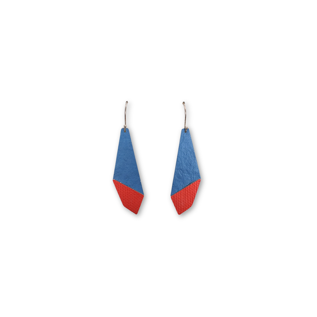 Stropdas Oorbel Donkerblauw -Rood