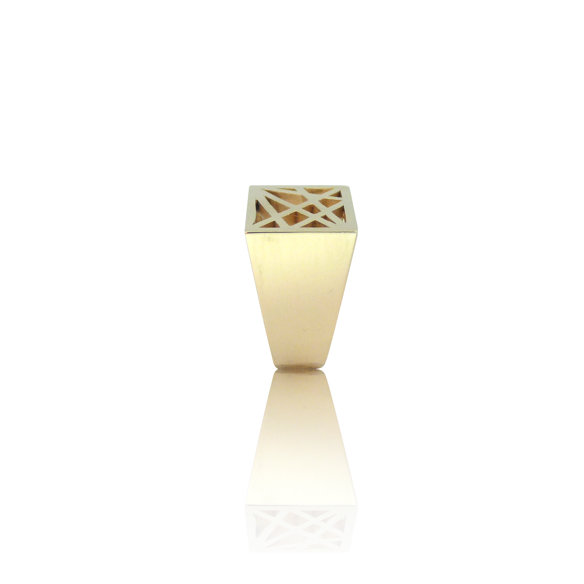 statement ring, grafische ring, geometrische ring, design sieraden, design ring, gouden design ring