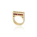 Ring Flow Goud Granaat