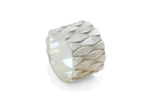 Wave Ring Large Zilver