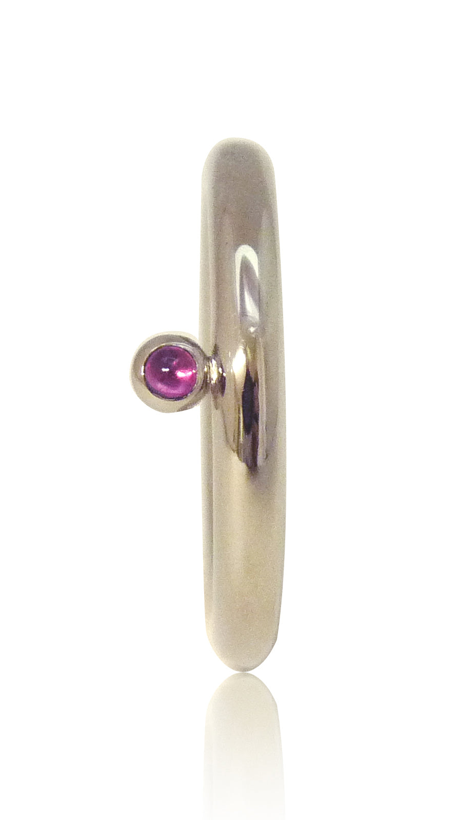 Ring Robijn Bol, aanschuifring Custom Made