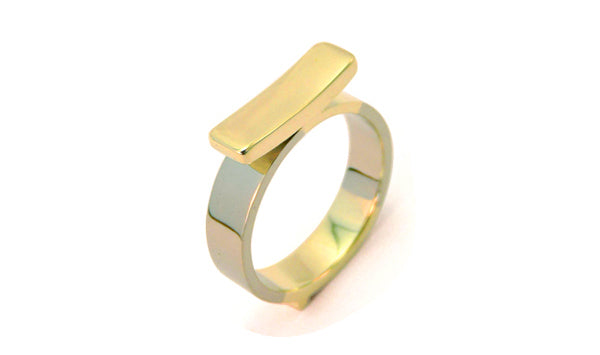 Rob naam verlovingsring bi-color, bijzondere verlovingsring, verlovingsring maatwek, design verlovingsring